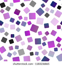 Light Purple vector seamless cover in polygonal style. Glitter abstract illustration with rectangular shapes. The template can be used as a background.