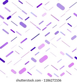 Light Purple vector seamless cover with long lines. Decorative shining illustration with lines on abstract template. Best design for your ad, poster, banner.