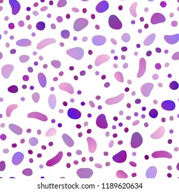 Light Purple vector seamless cover with circles. Blurred decorative design in abstract style with bubbles. Trendy design for wallpaper, fabric makers.