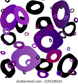 Light Purple vector seamless cover with circles. Colorful illustration with blurred circles in nature style. Trendy design for wallpaper, fabric makers.