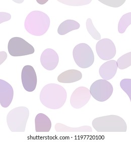 Light Purple vector seamless cover with circles. Colorful illustration with blurred circles in nature style. Pattern for trendy fabric, wallpapers.