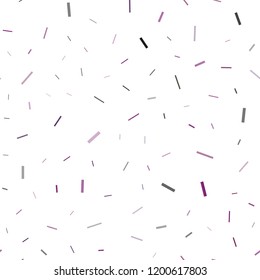 Light Purple vector seamless cover with long lines. Decorative shining illustration with lines on abstract template. Smart design for your business advert.