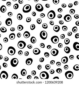 Light Purple vector seamless cover with circles. Modern abstract illustration with colorful water drops. Design for textile, fabric, wallpapers.