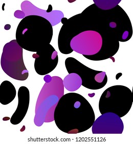 Light Purple vector seamless cover with circles. Abstract illustration with colored bubbles in nature style. Template for business cards, websites.