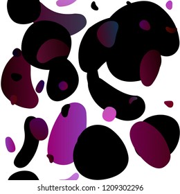 Light Purple vector seamless cover with circles. Glitter abstract illustration with blurred drops of rain. Template for business cards, websites.