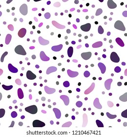 Light Purple vector seamless cover with circles. Illustration with set of shining colorful abstract circles. Trendy design for wallpaper, fabric makers.