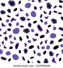 Light Purple vector seamless cover with spots. Illustration with set of shining colorful abstract circles. Trendy design for wallpaper, fabric makers.