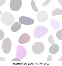 Light Purple vector seamless cover with circles. Blurred decorative design in abstract style with bubbles. Trendy design for wallpaper, fabric makers.