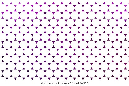Light Purple vector seamless cover in polygonal style. Glitter abstract illustration with triangular shapes. Template for business cards, websites.
