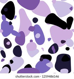 Light Purple vector seamless cover with spots. Blurred bubbles on abstract background with colorful gradient. Texture for window blinds, curtains.