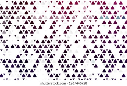 Light Purple vector seamless cover in polygonal style. Beautiful illustration with triangles in nature style. Template for business cards, websites.
