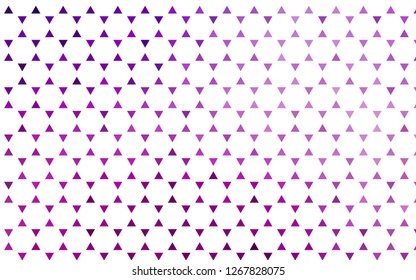 Light Purple vector seamless cover in polygonal style. Modern abstract illustration with colorful triangles. Pattern for trendy fabric, wallpapers.