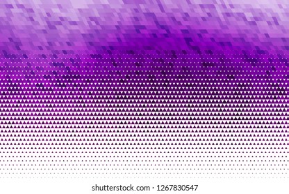 Light Purple vector seamless cover in polygonal style. Glitter abstract illustration with triangular shapes. Pattern for design of fabric, wallpapers.