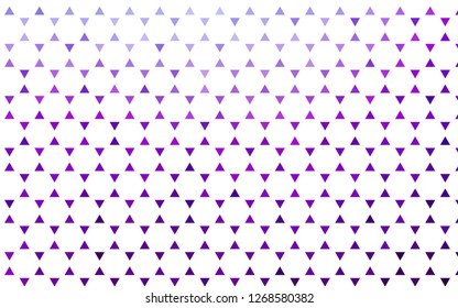 Light Purple vector seamless cover in polygonal style. Glitter abstract illustration with triangular shapes. Pattern for design of fabric, wallpapers.