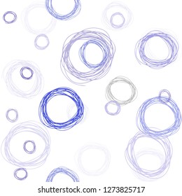 Light Purple vector seamless cover with spots. Modern abstract illustration with colorful water drops. Pattern for trendy fabric, wallpapers.