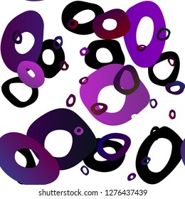 Light Purple vector seamless cover with circles. Colorful illustration with blurred circles in nature style. Trendy design for wallpaper, fabric makers.