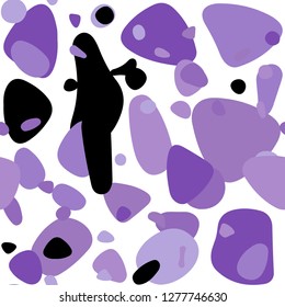 Light Purple vector seamless cover with spots. Glitter abstract illustration with blurred drops of rain. Template for business cards, websites.