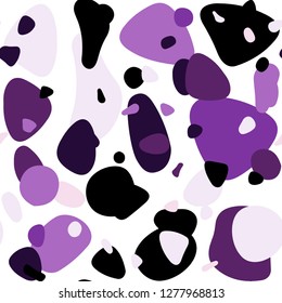 Light Purple vector seamless cover with spots. Blurred decorative design in abstract style with bubbles. Template for business cards, websites.