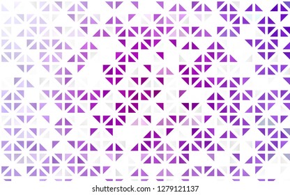 Light Purple vector seamless cover in polygonal style. Illustration with set of colorful triangles. Trendy design for wallpaper, fabric makers.
