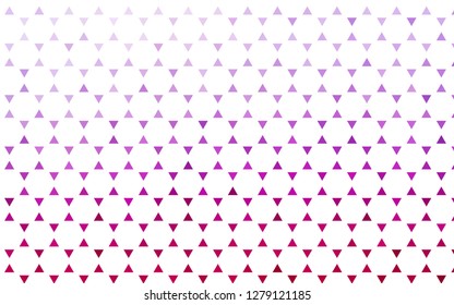 Light Purple vector seamless cover in polygonal style. Illustration with set of colorful triangles. Template for business cards, websites.