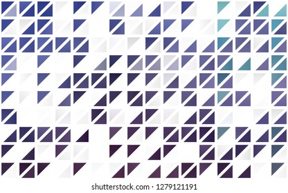 Light Purple vector seamless cover in polygonal style. Glitter abstract illustration with triangular shapes. Trendy design for wallpaper, fabric makers.