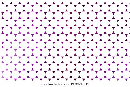 Light Purple vector seamless cover in polygonal style. Triangles on abstract background with colorful gradient. Design for textile, fabric, wallpapers.