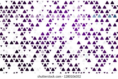 Light Purple vector seamless cover in polygonal style. Abstract gradient illustration with triangles. Template for business cards, websites.