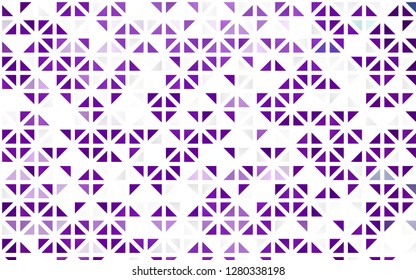 Light Purple vector seamless cover in polygonal style. Illustration with set of colorful triangles. Template for business cards, websites.