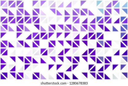 Light Purple vector seamless cover in polygonal style. Triangles on abstract background with colorful gradient. Pattern for trendy fabric, wallpapers.