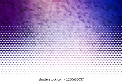 Light Purple vector seamless cover in polygonal style. Illustration with set of colorful triangles. Trendy design for wallpaper, fabric makers.