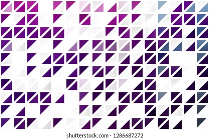 Light Purple vector seamless cover in polygonal style. Decorative design in abstract style with triangles. Trendy design for wallpaper, fabric makers.