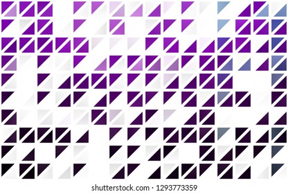 Light Purple vector seamless cover in polygonal style. Decorative design in abstract style with triangles. Pattern for design of fabric, wallpapers.