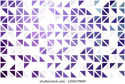 Light Purple vector seamless cover in polygonal style. Modern abstract illustration with colorful triangles. Pattern for design of window blinds, curtains.