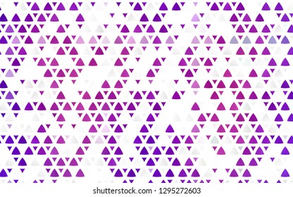 Light Purple vector seamless cover in polygonal style. Abstract gradient illustration with triangles. Pattern for design of fabric, wallpapers.