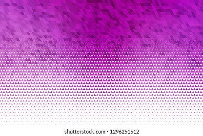 Light Purple vector seamless cover in polygonal style. Decorative design in abstract style with triangles. Pattern for design of window blinds, curtains.