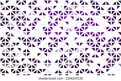 Light Purple vector seamless cover in polygonal style. Modern abstract illustration with colorful triangles. Pattern for design of fabric, wallpapers.