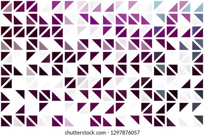 Light Purple vector seamless cover in polygonal style. Modern abstract illustration with colorful triangles. Template for business cards, websites.