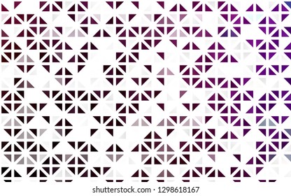 Light Purple vector seamless cover in polygonal style. Abstract gradient illustration with triangles. Pattern for design of fabric, wallpapers.