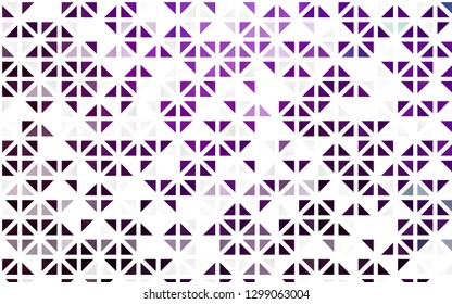 Light Purple vector seamless cover in polygonal style. Modern abstract illustration with colorful triangles. Pattern for design of fabric, wallpapers.