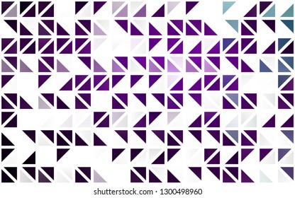 Light Purple vector seamless cover in polygonal style. Decorative design in abstract style with triangles. Template for business cards, websites.