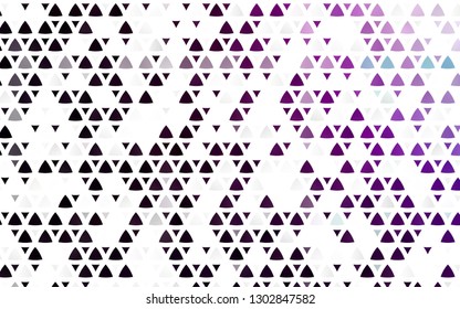 Light Purple vector seamless cover in polygonal style. Beautiful illustration with triangles in nature style. Pattern for design of fabric, wallpapers.