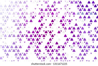 Light Purple vector seamless cover in polygonal style. Decorative design in abstract style with triangles. Pattern for design of window blinds, curtains.
