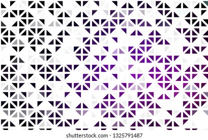 Light Purple vector seamless cover in polygonal style. Decorative design in abstract style with triangles. Template for business cards, websites.