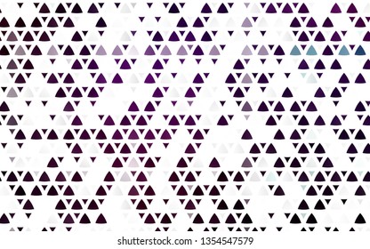 Light Purple vector seamless cover in polygonal style. Modern abstract illustration with colorful triangles. Pattern for design of window blinds, curtains.