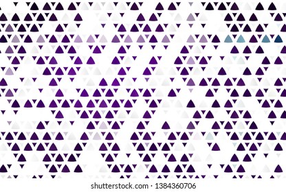 Light Purple vector seamless cover in polygonal style. Illustration with set of colorful triangles. Design for textile, fabric, wallpapers.