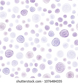 Light Purple vector seamless doodle bright background. Colorful abstract illustration with flowers in doodle style. Pattern for heads of websites and designs.