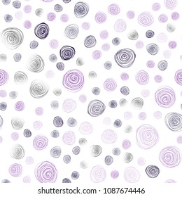 Light Purple vector seamless doodle bright background. Doodle illustration of flowers in Origami style with gradient. Brand-new design for your business.