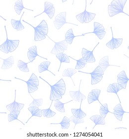 Light Purple vector seamless doodle background with leaves. Decorative illustration with doodles on abstract template. Template for business cards, websites.