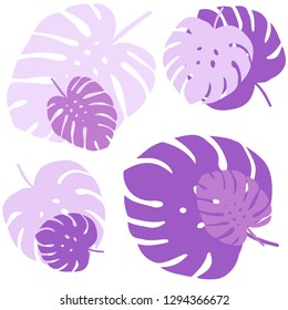 Light Purple vector seamless elegant pattern with leaves. Sketchy doodles with leaves on blurred background. Pattern for trendy fabric, wallpapers.