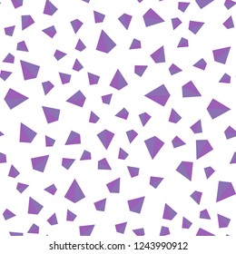 Light Purple vector seamless, isometric pattern with polygonal style. Illustration with set of colorful triangles. Design for textile, fabric, wallpapers.